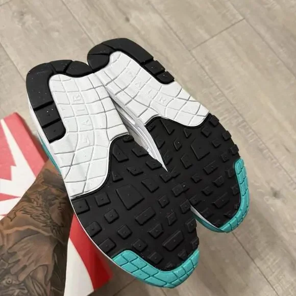 Nike Air Max 1 SC Clear Jade Green White Sneakers Retro DZ4549-001 Size 9 Men - Picture 5 of 7